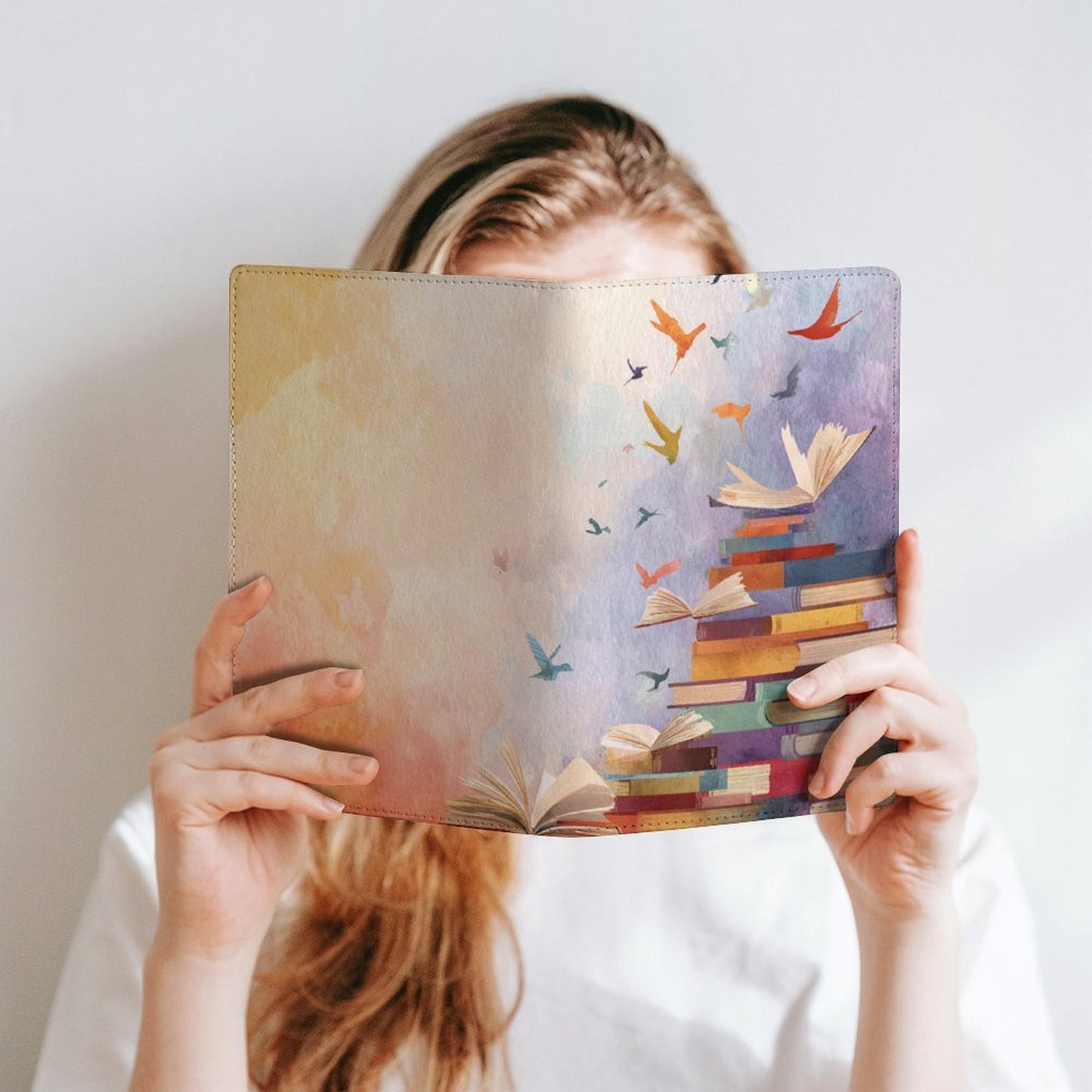 Cubierta de cuaderno personalizado Lectores (A5)