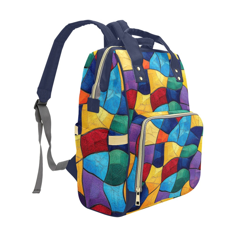 Mochila multicolor Bolsa para pañales multifunción (modelo 1688)