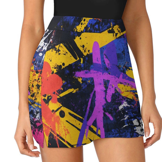 Falda Pantalón Anti-Vaciado Graffiti: Expresión Urbana y Confort