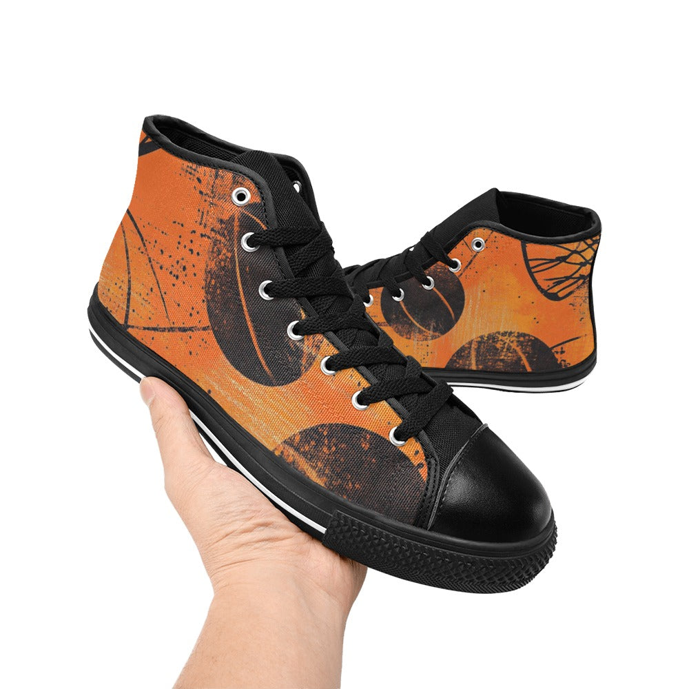 Lonas Basket Zapatos de lona de caña alta para hombre - 4 lados (modelo 017)