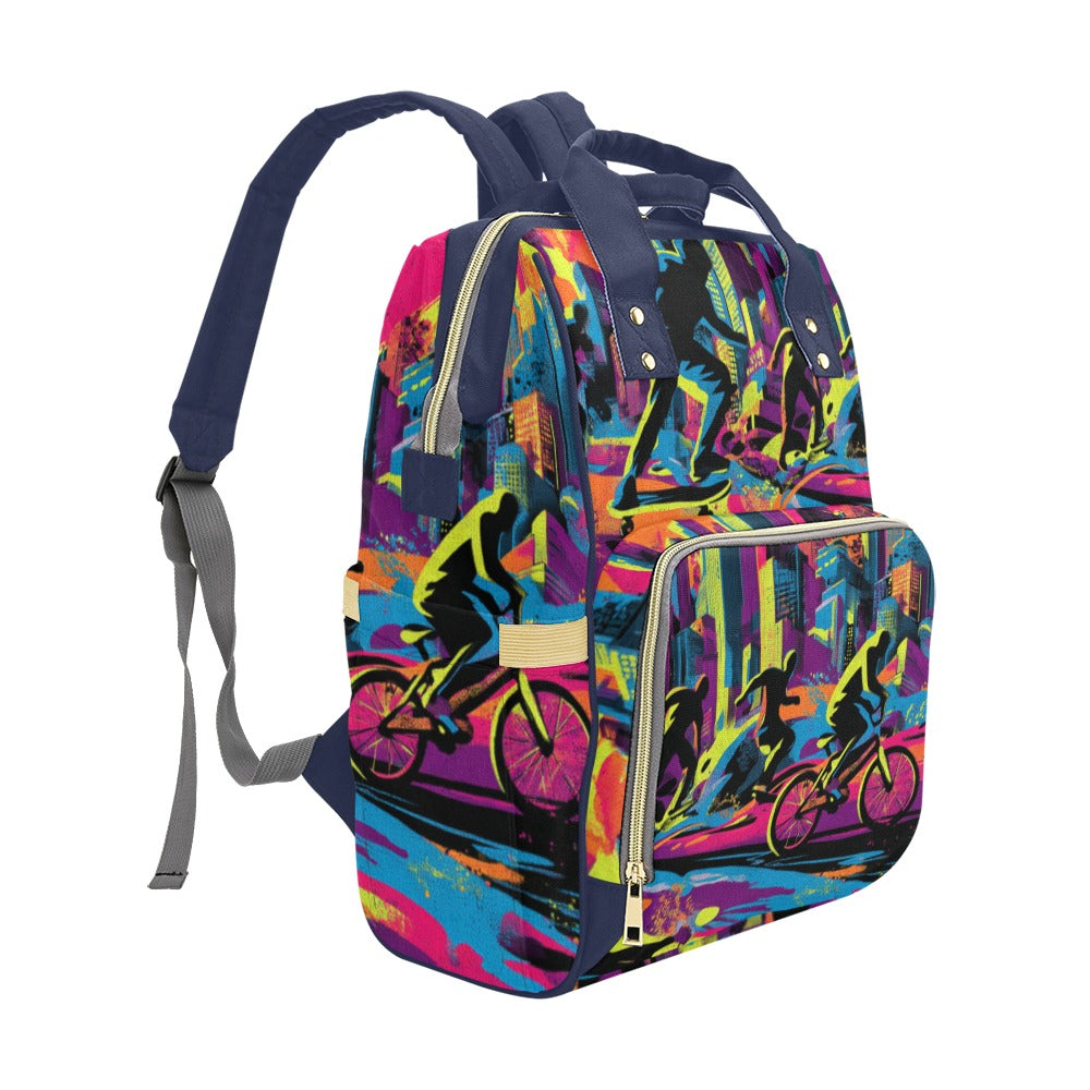 Mochila “Urban Riders” | Skaters, bikers y energía de ciudad en movimiento