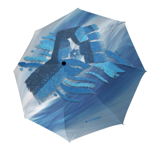 ¡Sal de la Lluvia con Estilo: Paraguas Splash Israel Azul!