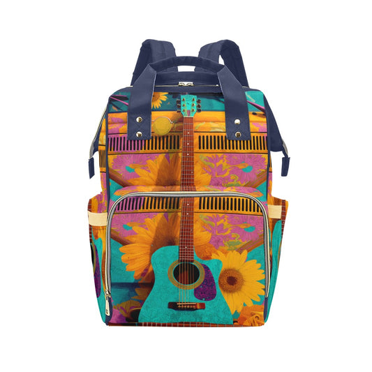 Mochila Retro “Vintage Roadtrip” – Diseño Colorido Inspirado en Viajes y Música