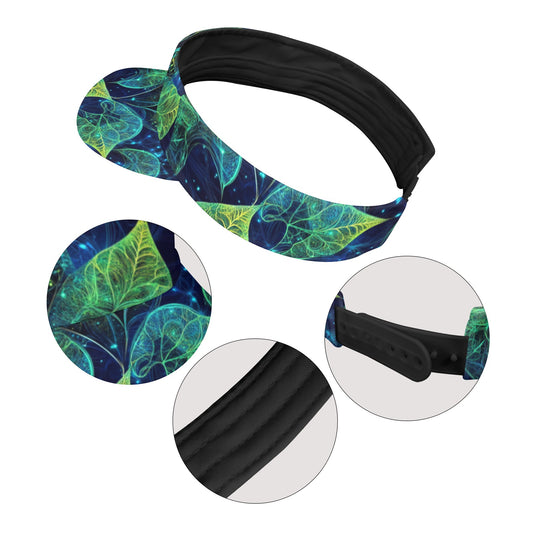 Visera deportiva alga marina con estampado integral