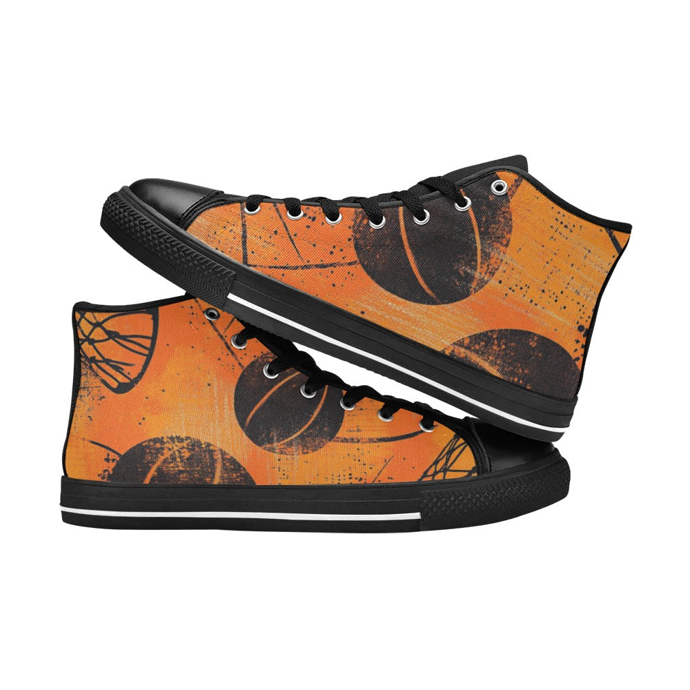 Lonas Basket Zapatos de lona de caña alta para hombre - 4 lados (modelo 017)