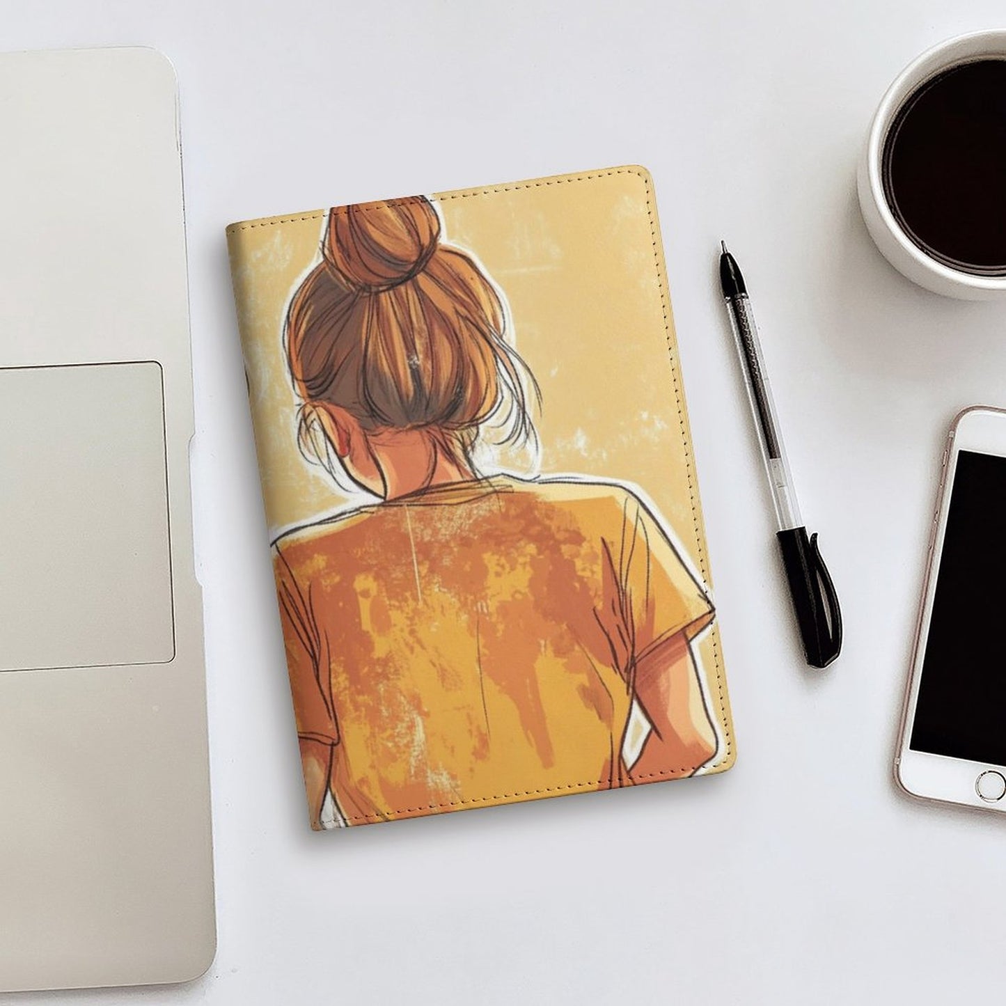Cubierta de cuaderno personalizado Chica Soy yo (A5)
