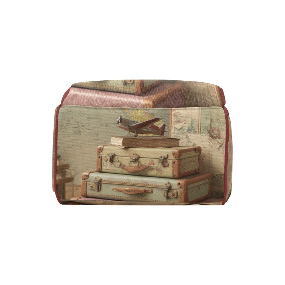 Mochila “Map Adventure” – Diseño Vintage con Mapas y Espíritu Aventurero