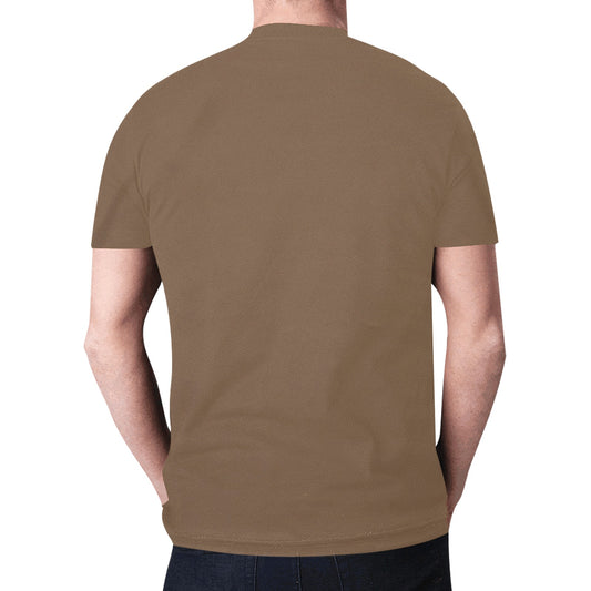 Con traje y gafas MARRON New All Over Print T-shirt for Men (Model T45)