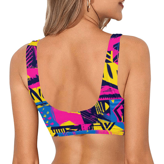 Sujetador deportivo grafiti Sport Bikini Top