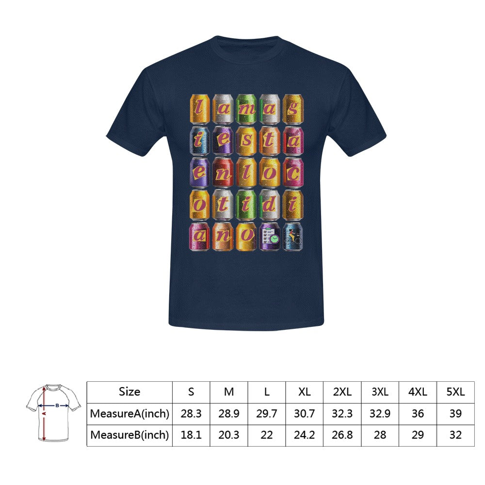Magia cotidiano Camiseta para hombre en talla estadounidense (solo impresión frontal)