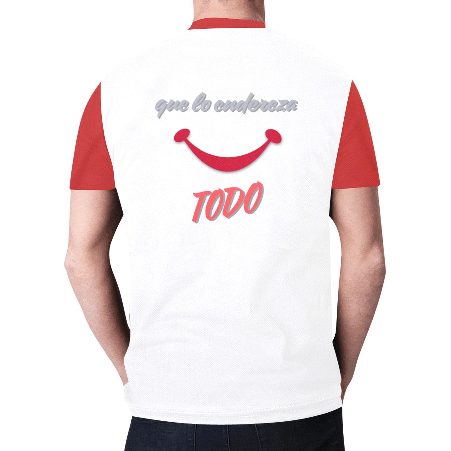 Sonrisa endereza todo BLANCA New All Over Print T-shirt for Men (Model T45)