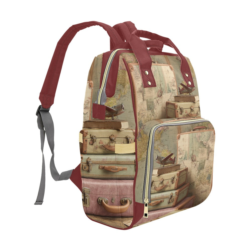 Mochila “Map Adventure” – Diseño Vintage con Mapas y Espíritu Aventurero