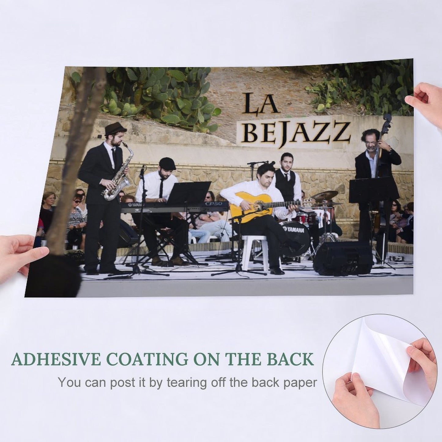Póster autoadhesivo "La Bejazz" (horizontal)