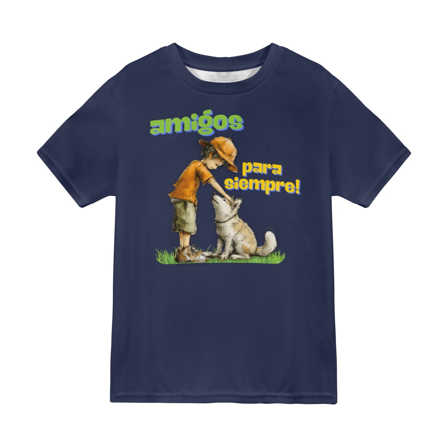 Amigos para siempre AZUL New All Over Print T-shirt for Men (Model T45)