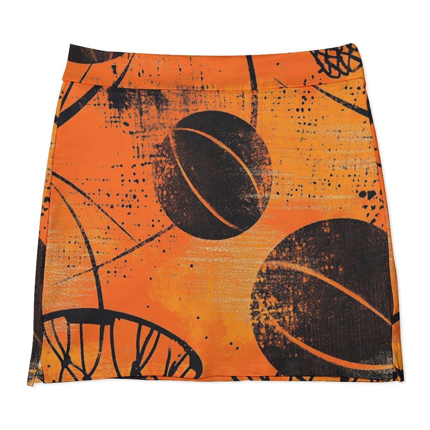 Falda Basket pantalón anti-vaciado de corte A con bolsillo