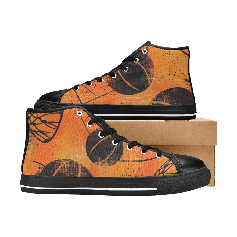 Lonas Basket Zapatos de lona de caña alta para hombre - 4 lados (modelo 017)