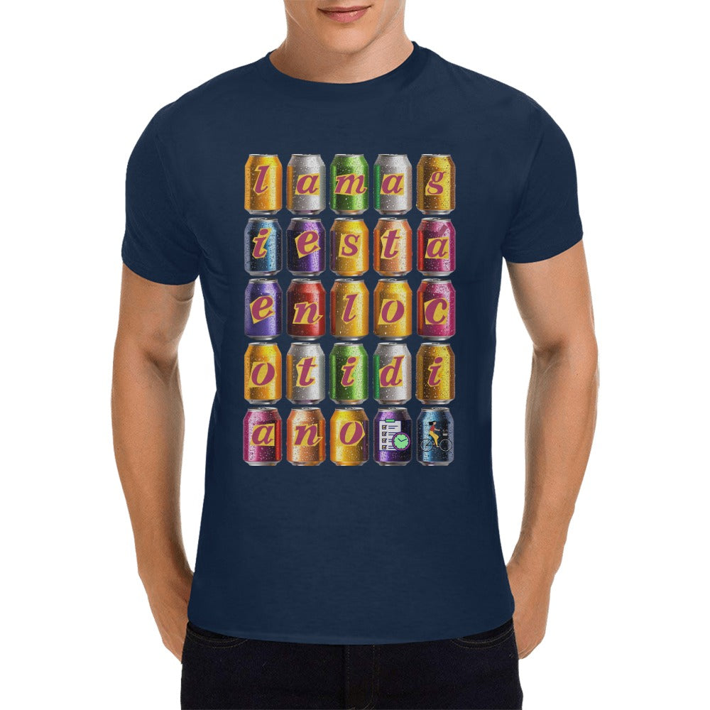 Magia cotidiano Camiseta para hombre en talla estadounidense (solo impresión frontal)