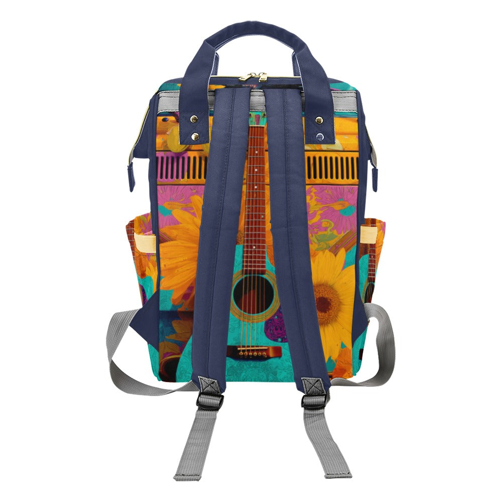 Mochila Retro “Vintage Roadtrip” – Diseño Colorido Inspirado en Viajes y Música