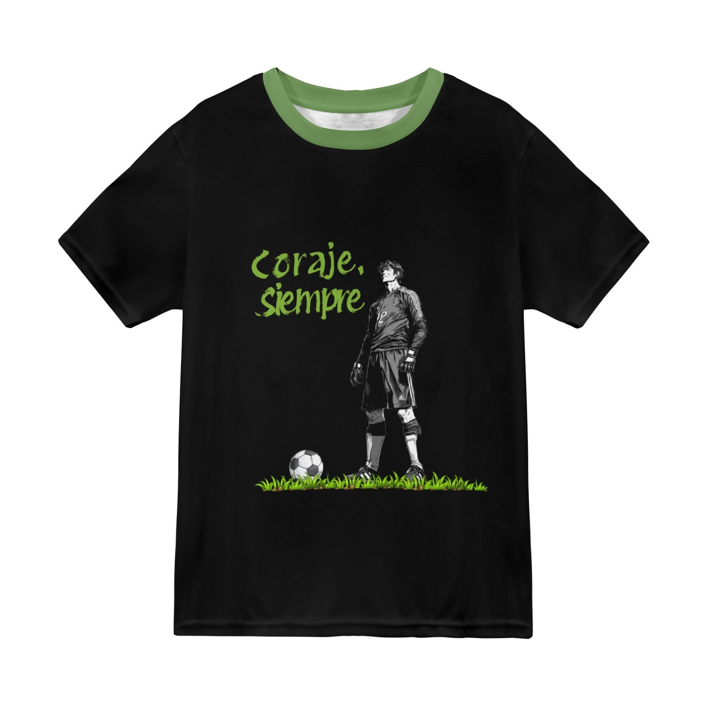 Fútbol con coraje Nueva camiseta con estampado integral para hombre (modelo T45)