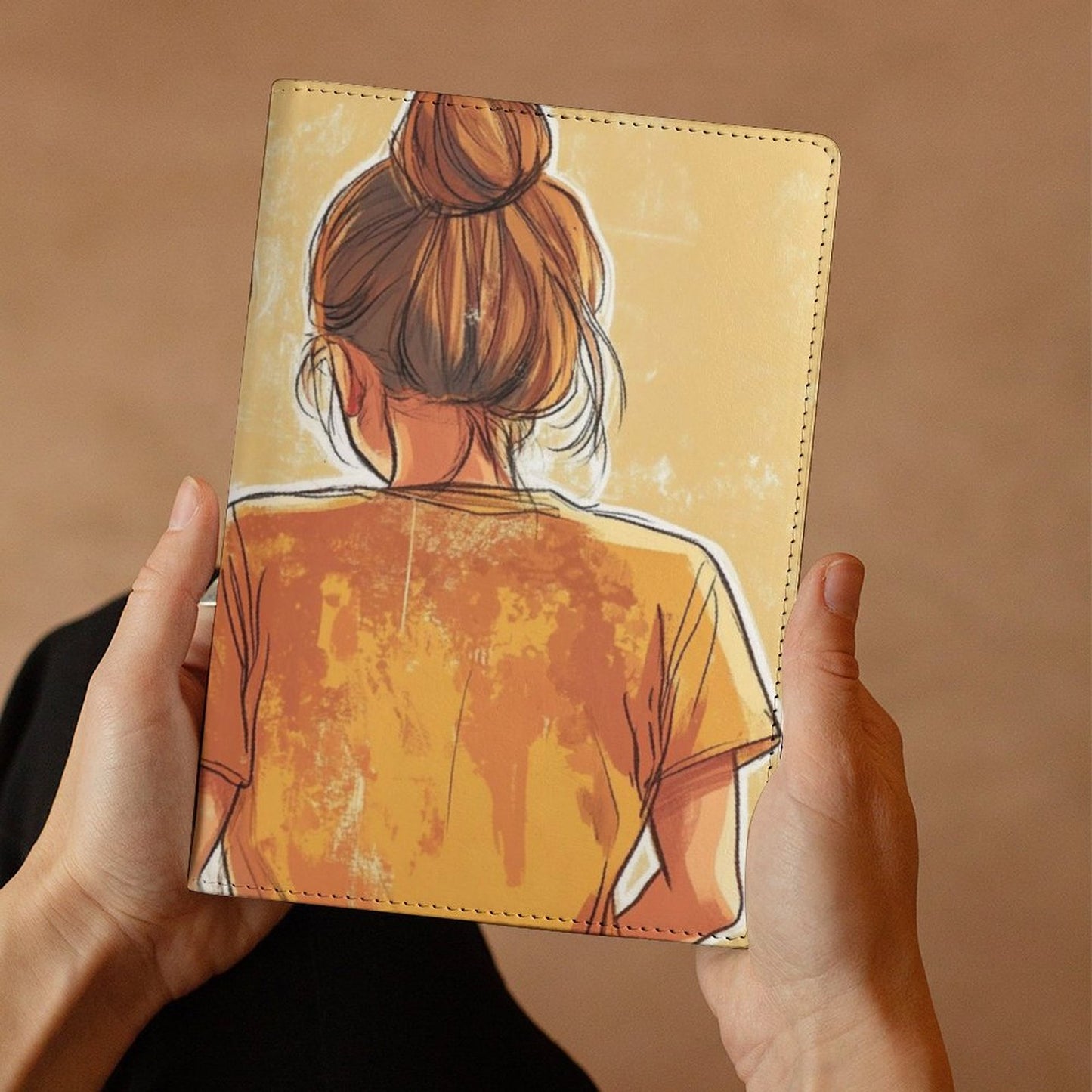 Cubierta de cuaderno personalizado Chica Soy yo (A5)