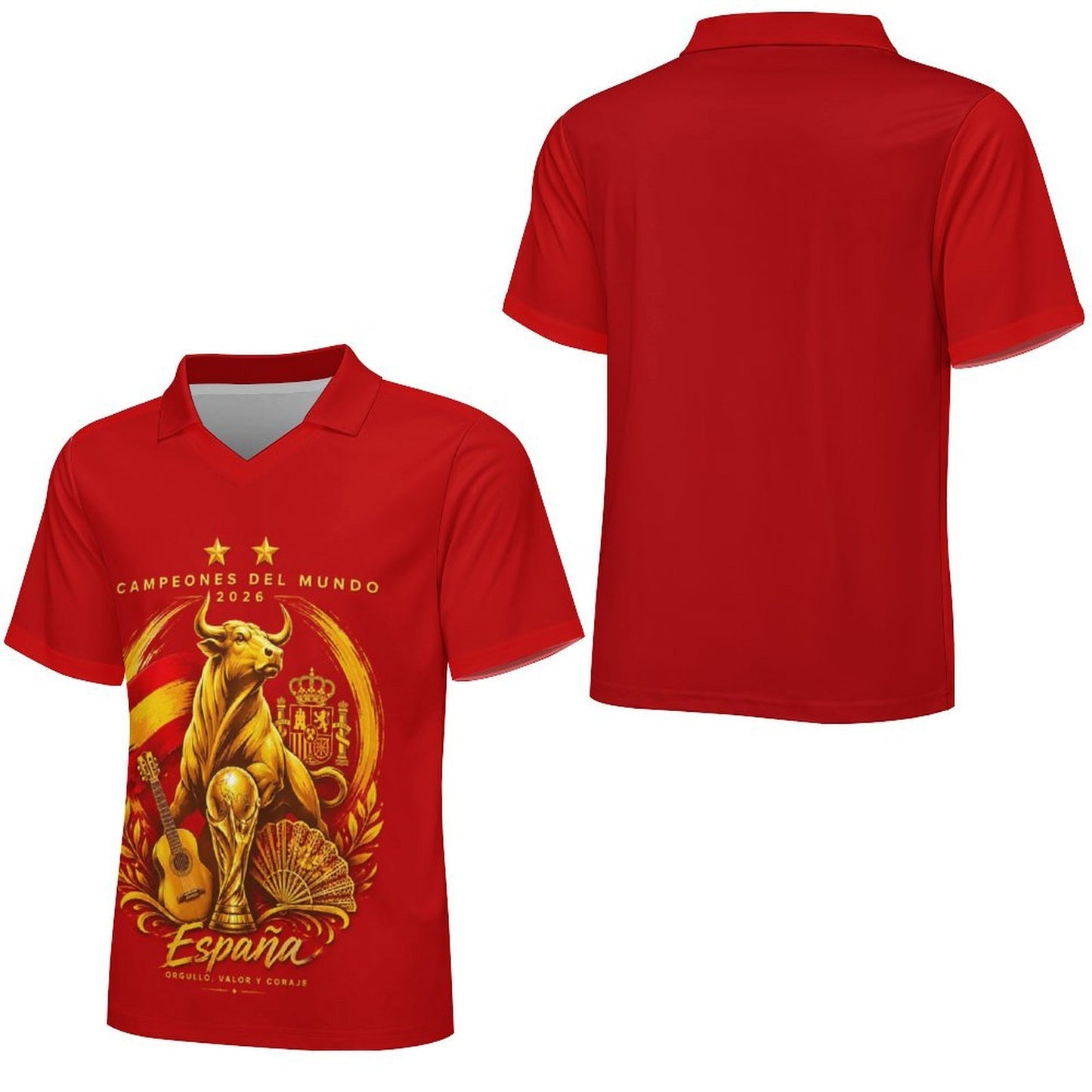 Camiseta Polo España 2026 Dos Estrellas