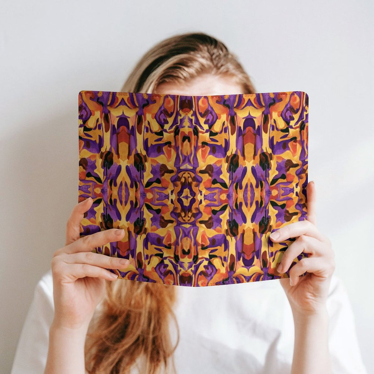 Cubierta de Cuaderno Personalizado "Fluidez Ámbar" | PU Premium A5