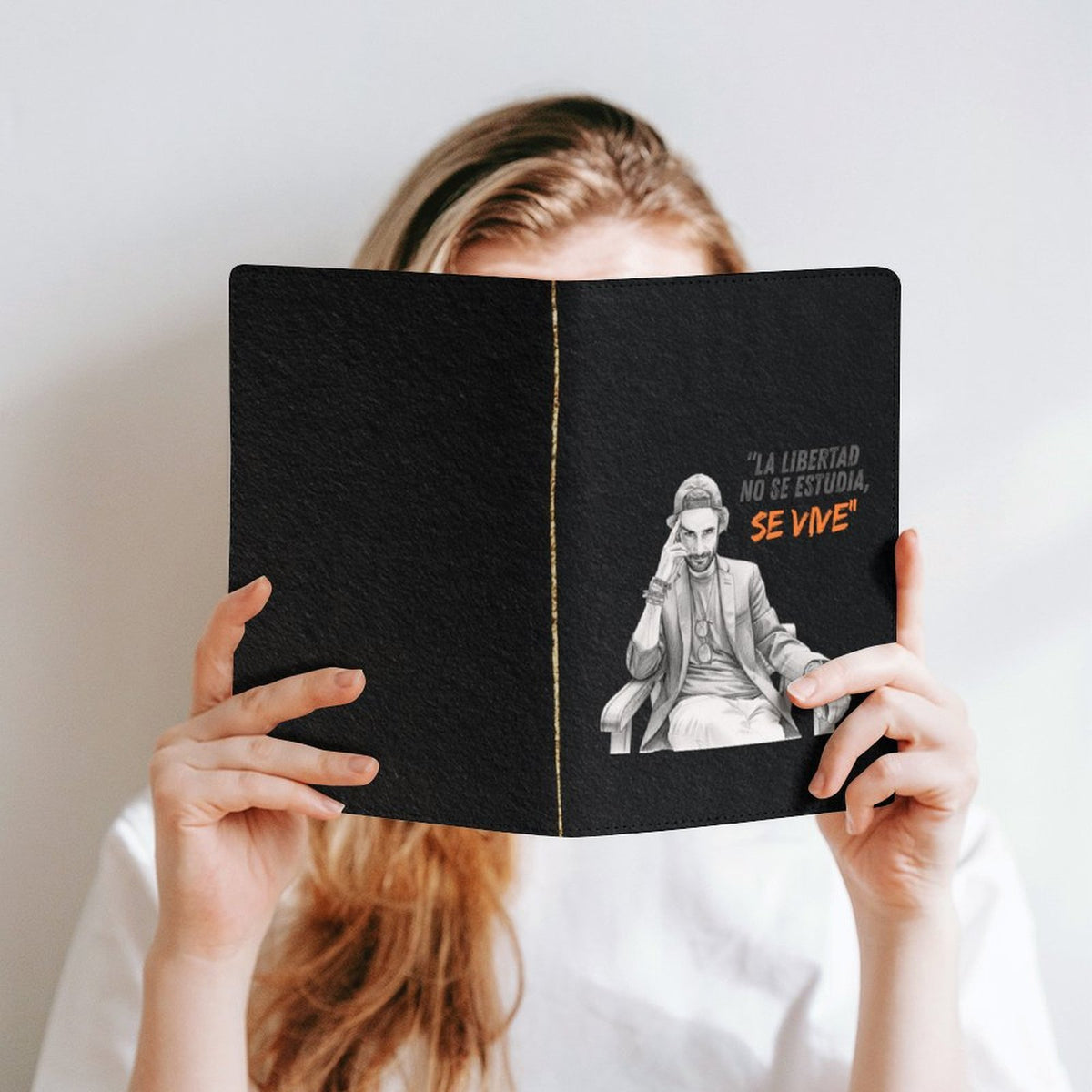 Cubierta de Cuaderno y Libro A5 Personalizada – "La libertad no se estudia, se vive"