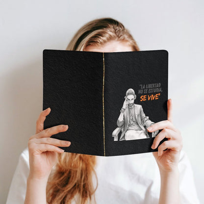 Cubierta de Cuaderno y Libro A5 Personalizada – "La libertad no se estudia, se vive"