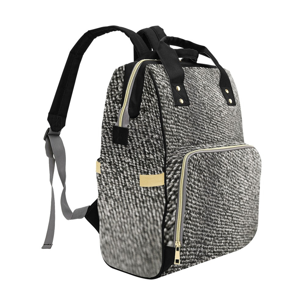 Mochila de Viaje Textura Tejida Efecto Rústico