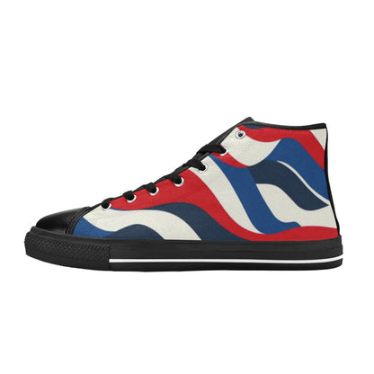 Lonas USA Zapatos clásicos de lona de caña alta para mujer (modelo 017)