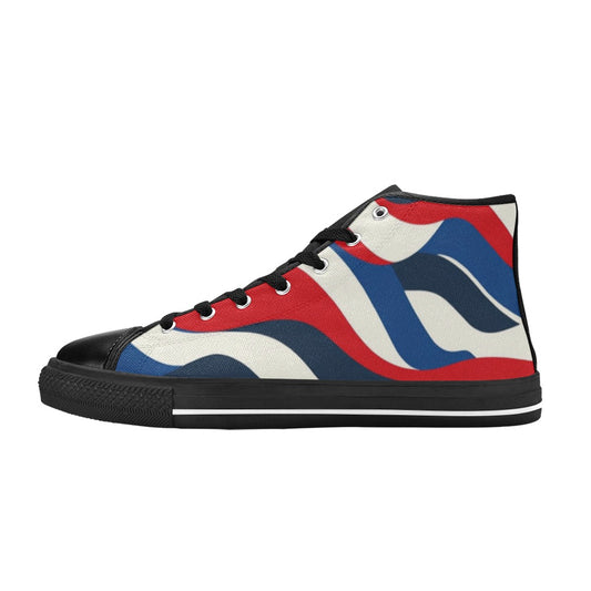 Lonas USA Zapatos clásicos de lona de caña alta para mujer (modelo 017)
