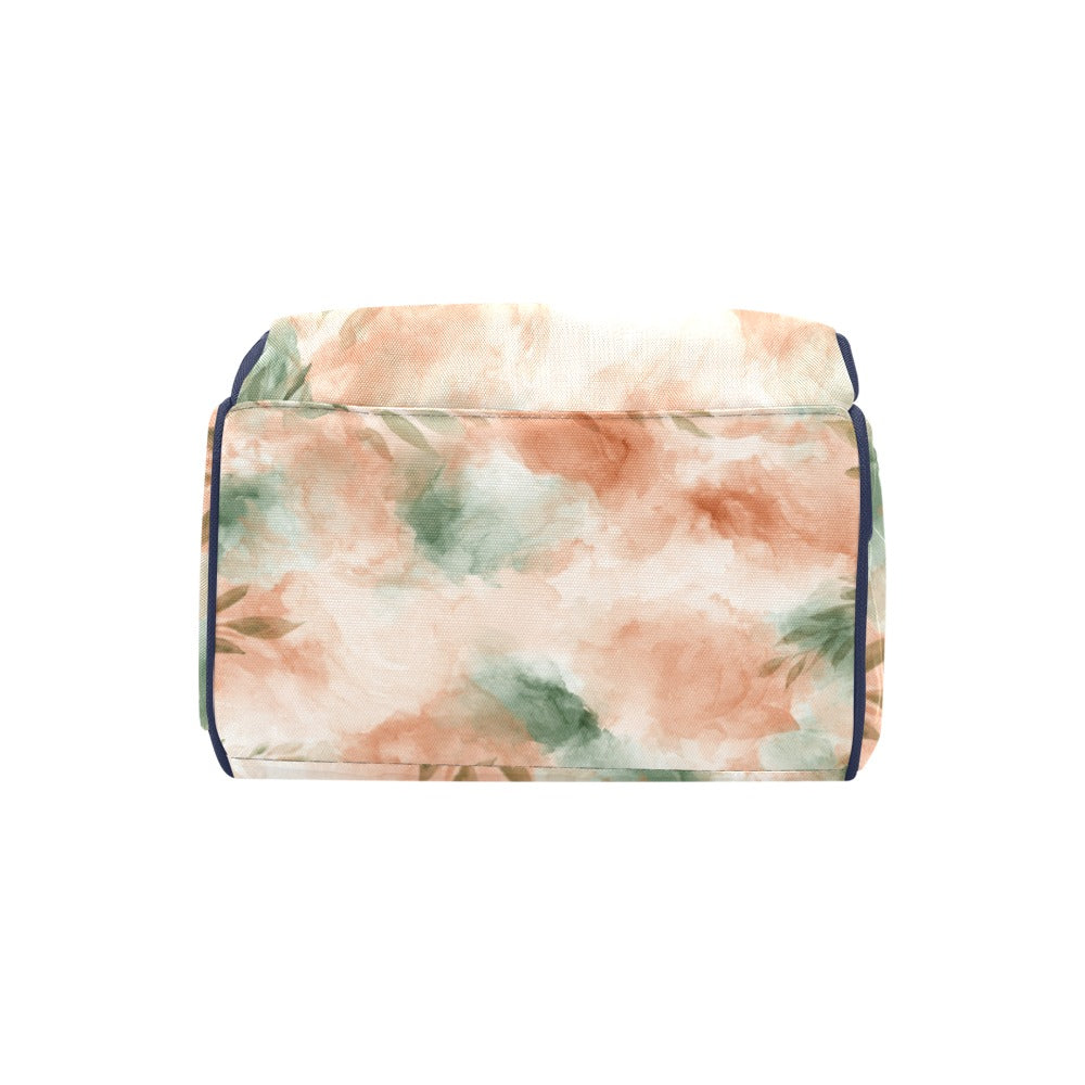 Mochila de Viaje Estampada Flores Claras y Tonos Pastel
