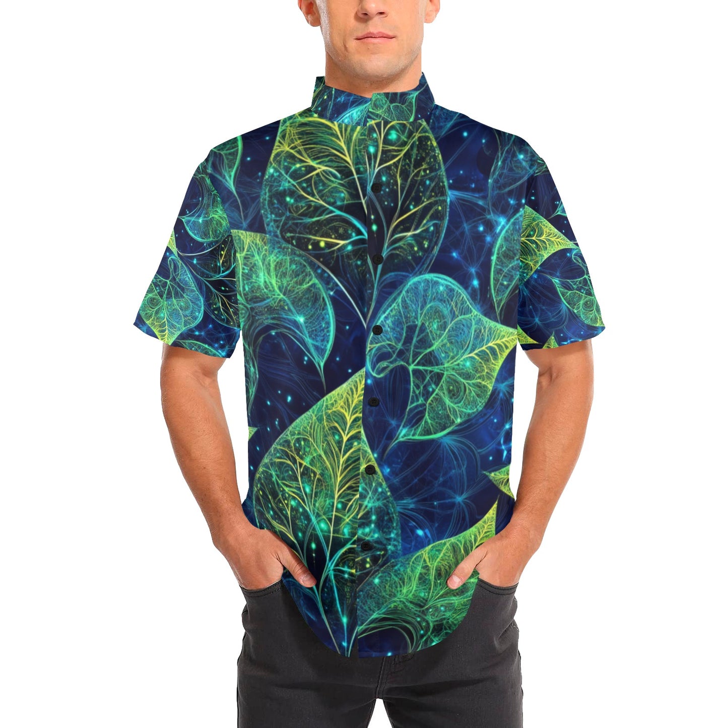 Camisa “Hoja Cósmica” – Naturaleza en 4D