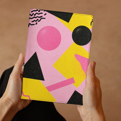 Cubierta de Cuaderno Personalizado "Geometría Ochentera" | PU Premium A5