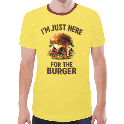 For the burguer AMARILLA New All Over Print T-shirt for Men (Model T45)