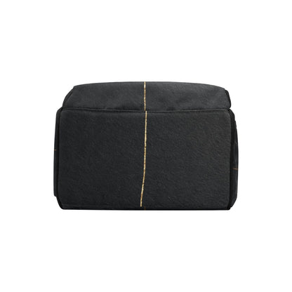 Mochila de Viaje Impermeable Minimalista Negra y Dorada