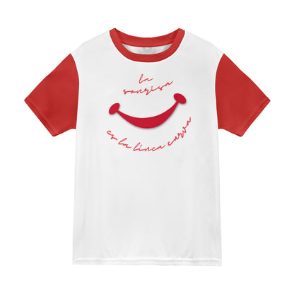 Sonrisa endereza todo BLANCA New All Over Print T-shirt for Men (Model T45)