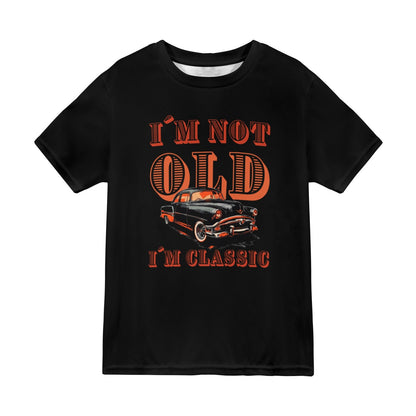 Camiseta Estampado Integral "I'm not old, I'm classic" (Hombre): Diseño T45