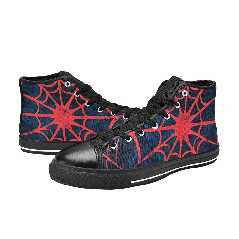 Zapatillas altas clásicas de lona Lonas Spider para hombre (modelo 017)