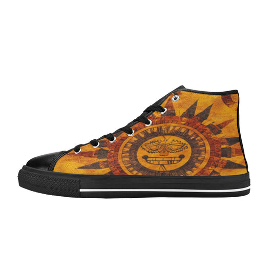 Lonas aztecas Men’s Classic High Top Canvas Shoes (Model 017)