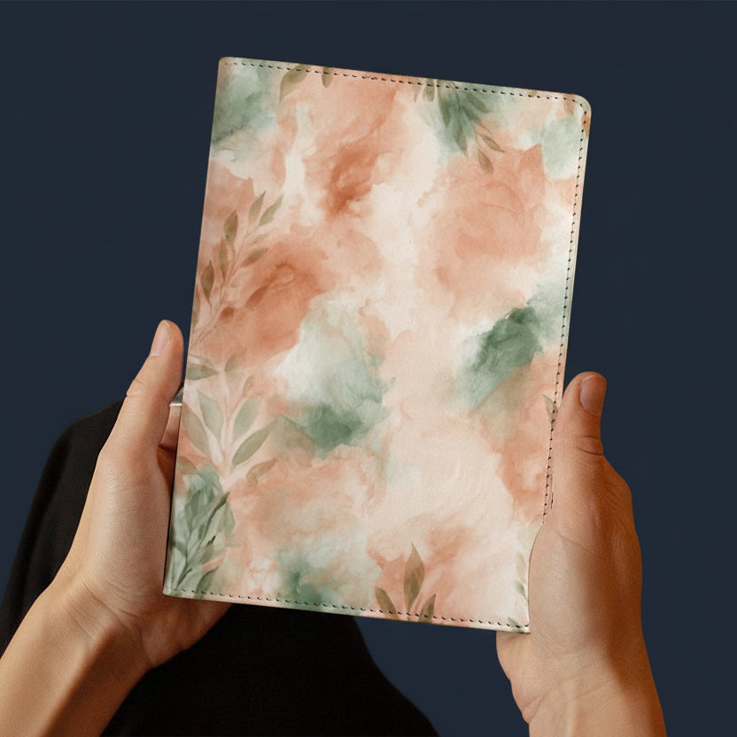 Cubierta de Cuaderno Personalizado "Acuarela Botánica" | PU Premium A5