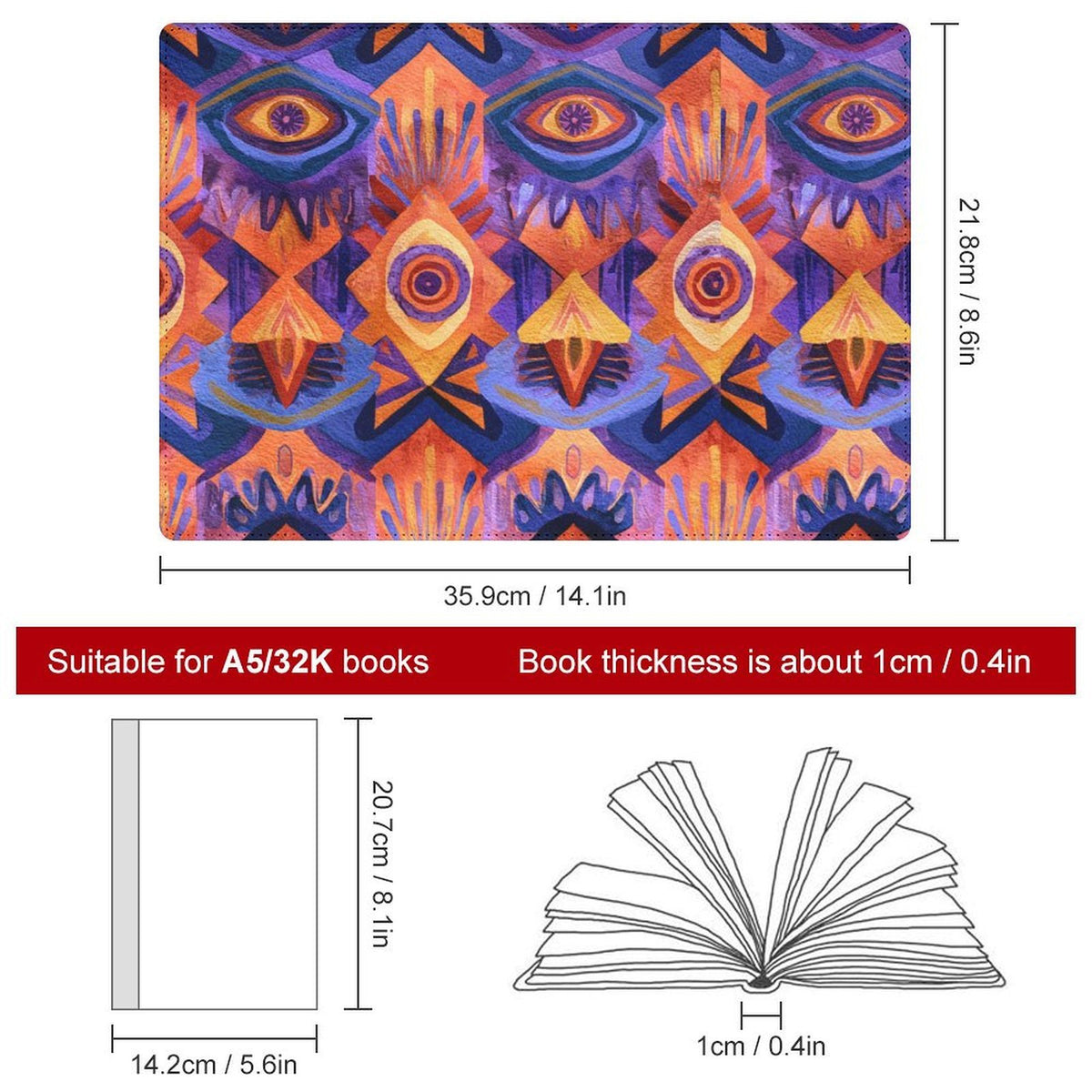 Cubierta de Cuaderno Personalizado "Mirada Interior" | PU Premium A5