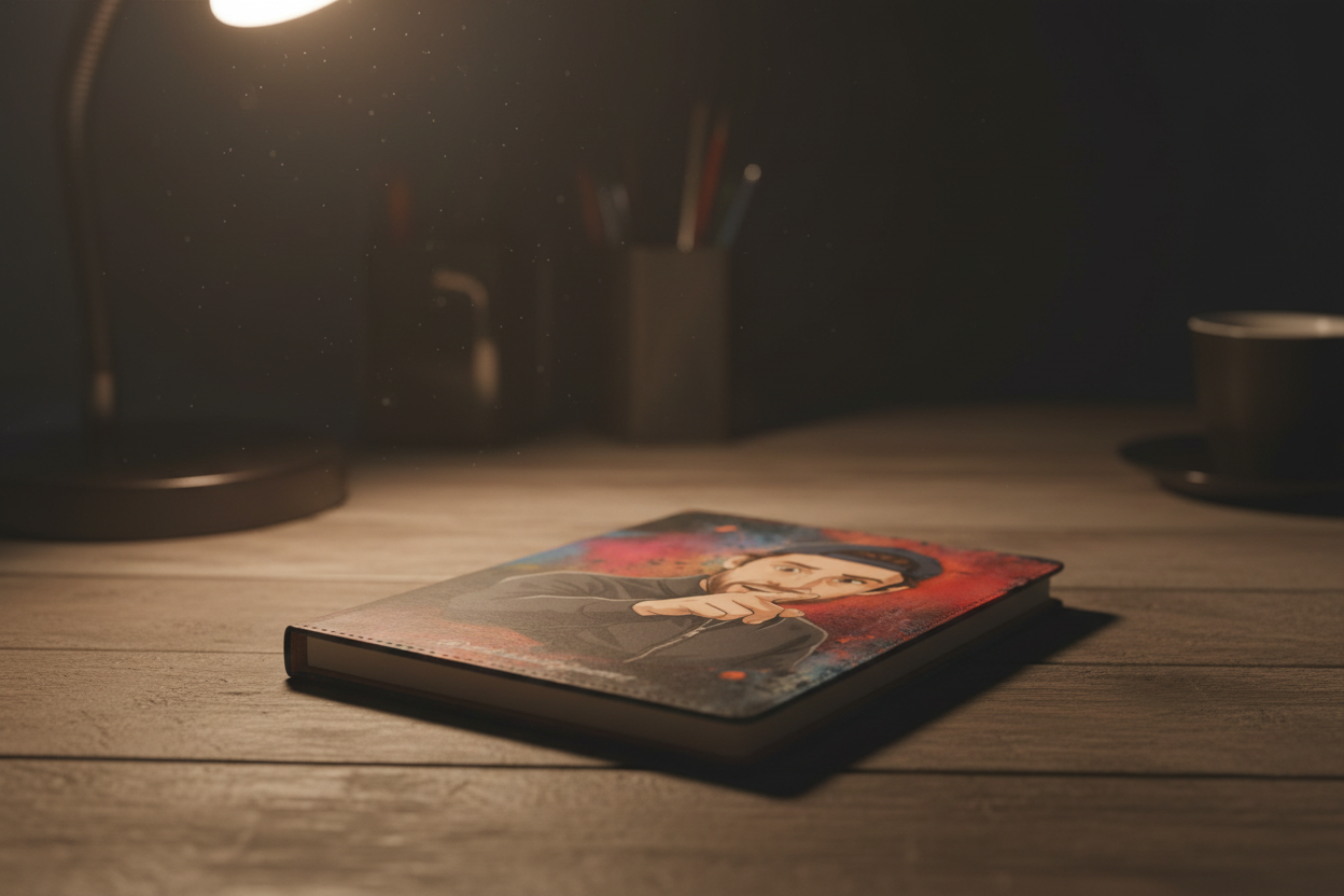 Cubierta de cuaderno personalizada “Espabila” – Inspirada en Antonini de Jiménez