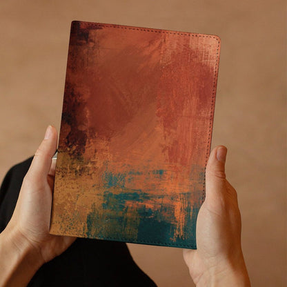 Cubierta de Cuaderno Personalizado "Atardecer Cálido" | PU Premium A5