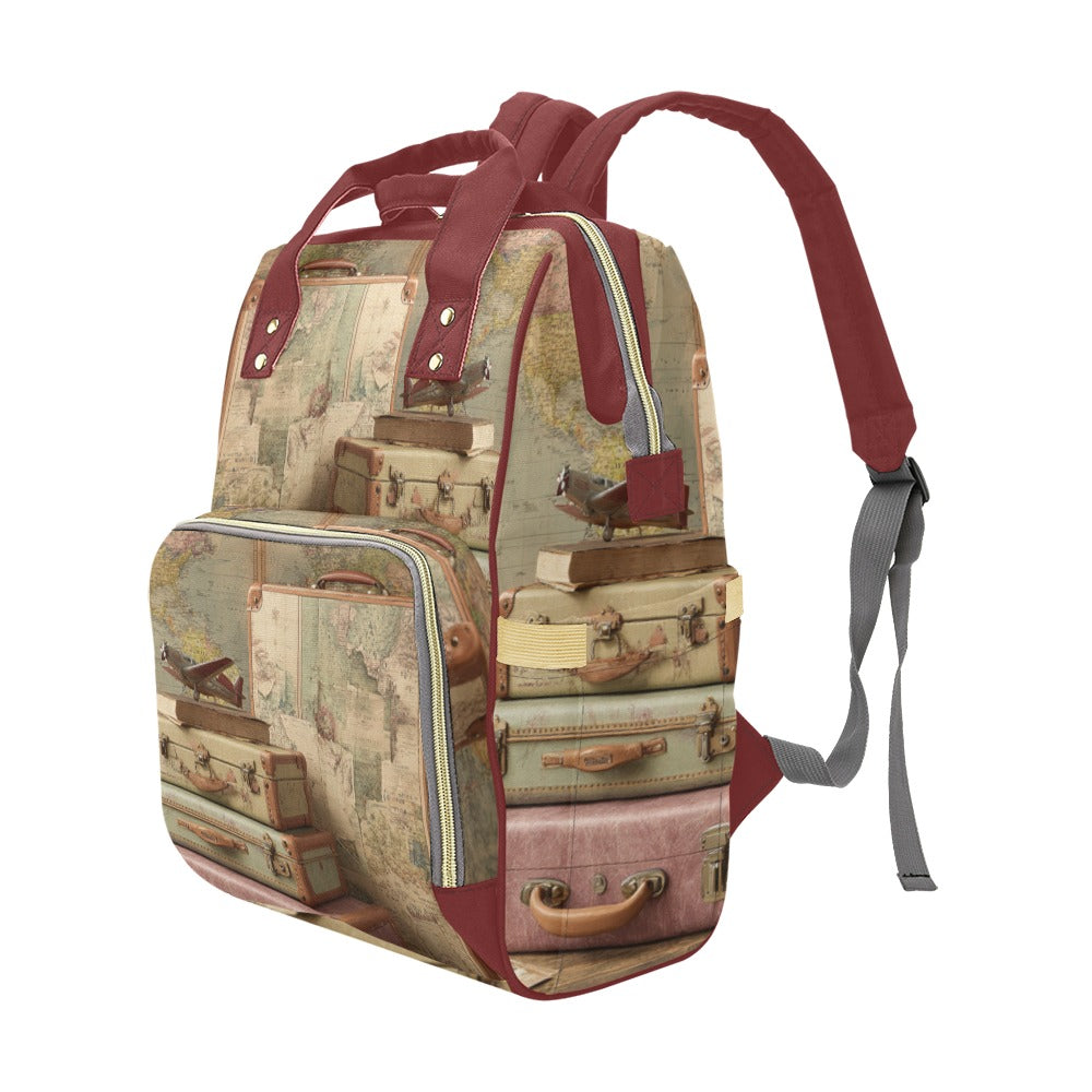 Mochila “Map Adventure” – Diseño Vintage con Mapas y Espíritu Aventurero