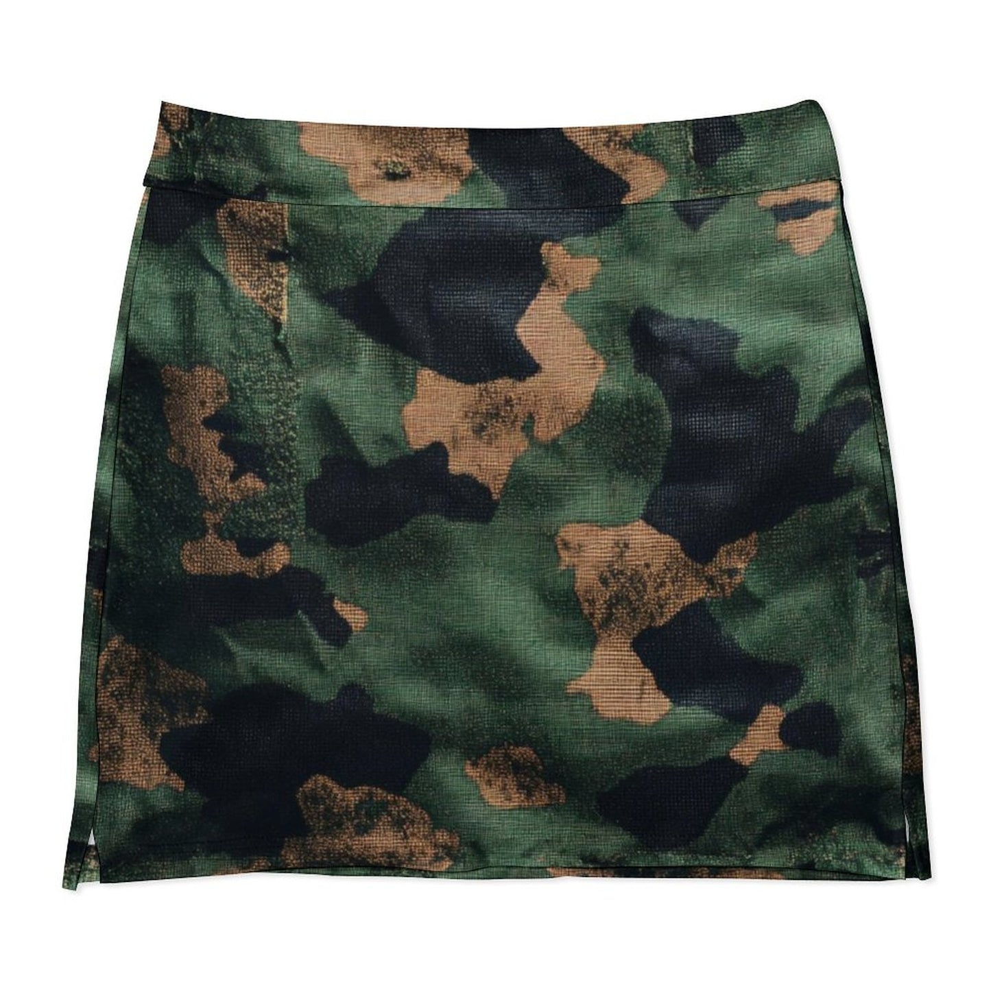 Falda pantalón camuflaje militar anti-vaciado de corte A con bolsillo