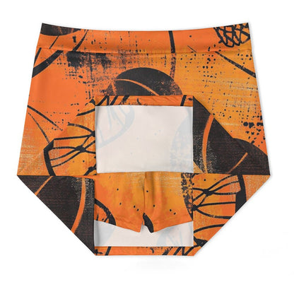 Falda Basket pantalón anti-vaciado de corte A con bolsillo