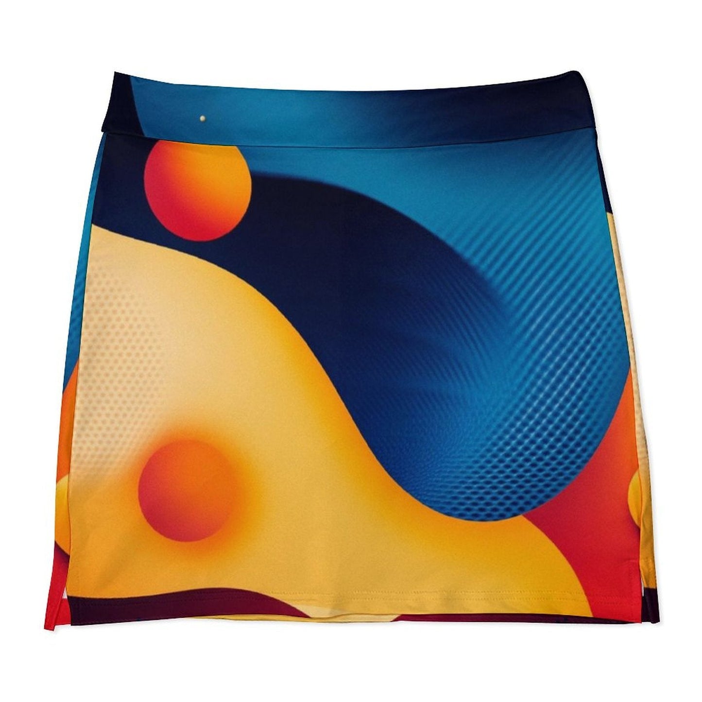 Falda Pantalón Anti-Vaciado Patrones Ovalados: Diseño Colorido