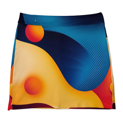 Falda Pantalón Anti-Vaciado Patrones Ovalados: Diseño Colorido