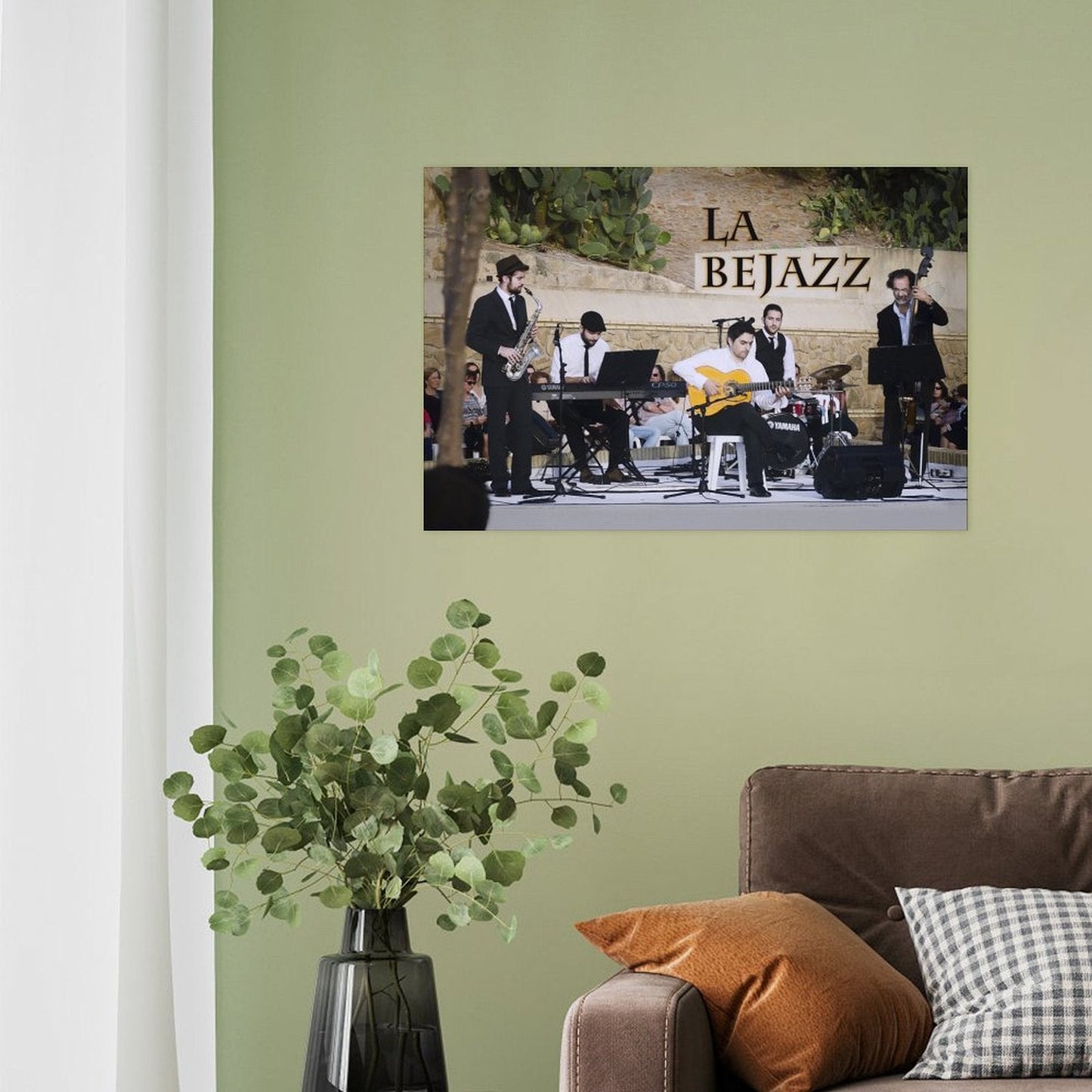 Póster Autoadhesivo "La Bejazz": Arte y Música en tus Paredes